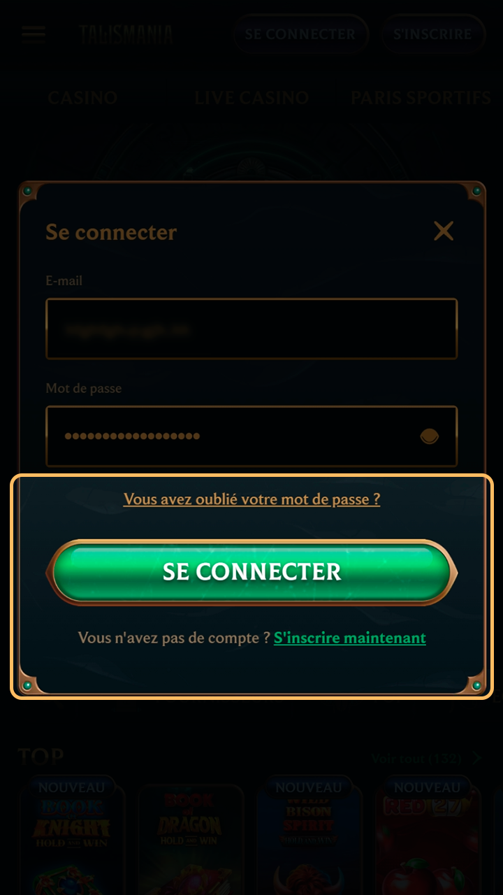 Activation de la double authentification pour la sécurité Talismania.