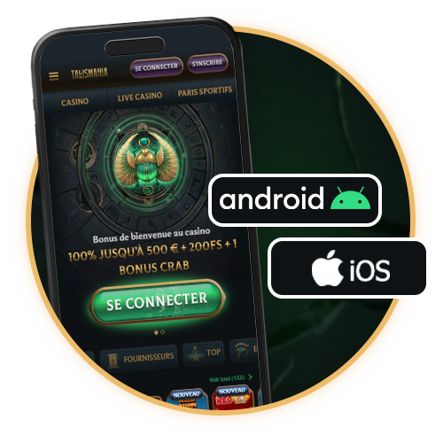 Navigation fluide et rapide sur la version mobile Talismania.