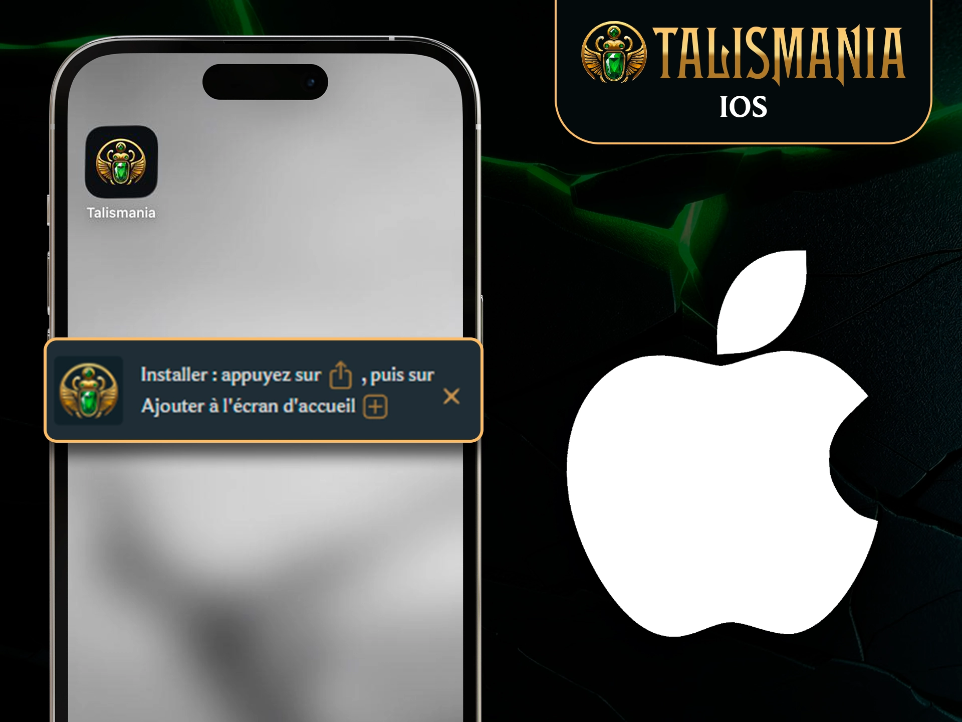 Version mobile de Talismania optimisée pour iPhone et iPad.